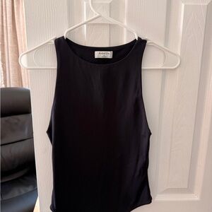 Aritzia Babaton Black Sleeveless Crewneck Bodysuit